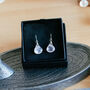 Rose Quartz Recycled Sterling Silver Earrings, thumbnail 1 of 8