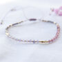 Minimalist Colourful Silk Thread Gemstone Bracelets, thumbnail 10 of 12