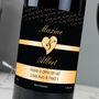 Personalised Couples Heart Shiraz Red Wine, thumbnail 4 of 7