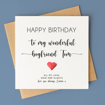 Personalised Birthday Card For Boyfriend Or Partner, 3 of 8