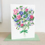 'Thank You' Language Of Flowers Posy Card, thumbnail 1 of 6