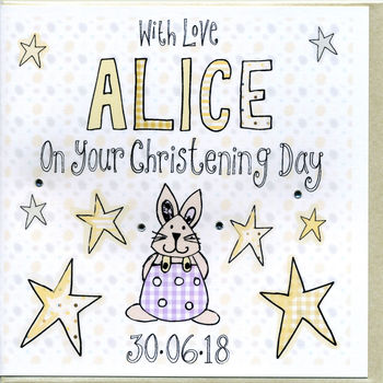 Personalised Christening Card, 2 of 2