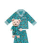 Space Boys Astronaut Pyjama Set With Teddy Bear, thumbnail 2 of 6