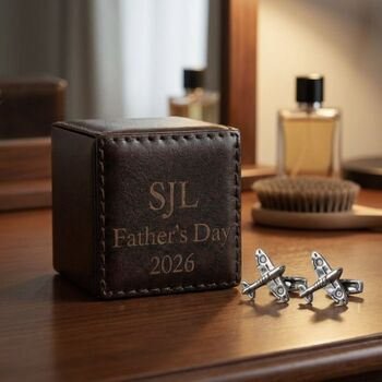 Personalised Spitfire Cufflinks For Father's Day, 5 of 10