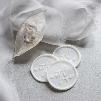Self Adhesive 'With Love' Wax Seals, 9 of 12