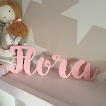 Personalised Acrylic Name Sign In Choice Of Colours, 6 of 10