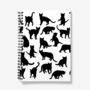 A5 Spiral Notebook Featuring A Black Cat Design, thumbnail 1 of 2