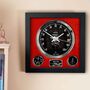 Pesonalised Wall Clock Based On The Mg 1500 Speedometer Red Dashboard, thumbnail 1 of 5