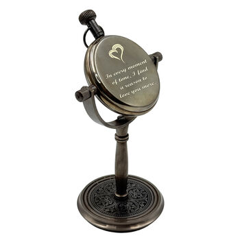 Personalised 6th Sugar Anniversary Desk Clock Gift, 3 of 12