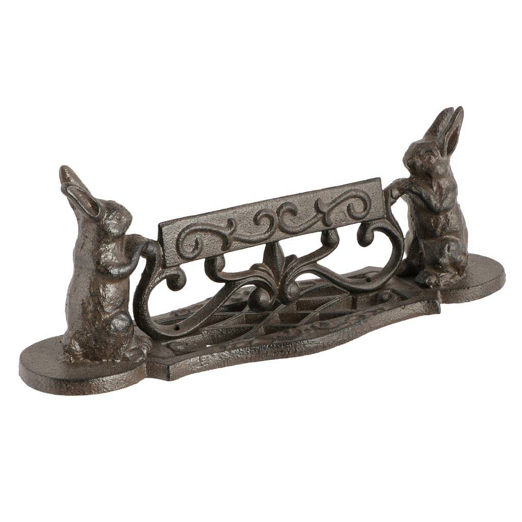 traditional iron garden boot scraper by dibor