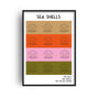 Sea Shells Giclée Retro Art Print, thumbnail 5 of 5