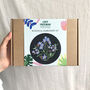 Forget Me Not Floral Embroidery Kit, thumbnail 5 of 9