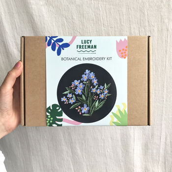 Forget Me Not Floral Embroidery Kit, 5 of 9