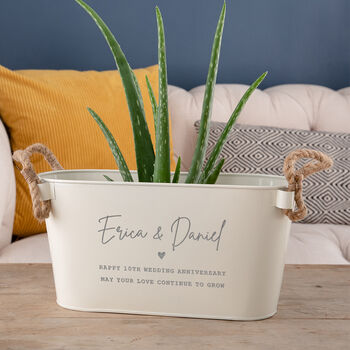 Personalised Metal Planter For Her, 3 of 7