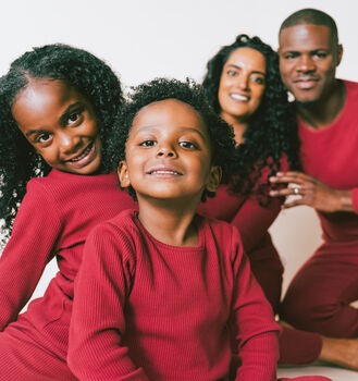 Claret Red Children's Pyjamas | Ribbed Loungewear, 2 of 7