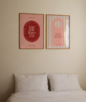 Sleep Needed Bedroom Quote Unframed Art, 4 of 4