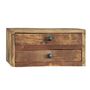 Wooden Chest W/Two Drawers, thumbnail 1 of 3