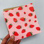 Strawberry Birthday Card With Gold Foil, thumbnail 2 of 6