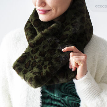 Leopard Print Crossover Scarf, 4 of 11