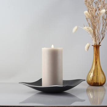 11th Anniversary Curved Square Steel Dish. Smooth Finish, Two Sizes, 9 of 12