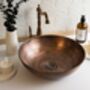 Hammered Solid Copper Vessel And Drop In Sink, Artisan Kitchen And Bathroom Basin, thumbnail 1 of 7