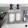 Hand Soap And Lotion Clear Glass Dispenser Set, thumbnail 2 of 7