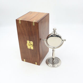 Personalised 29th Anniversary Silver Colour Desk Clock, 10 of 12