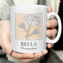 Personalised Birth Flower Floral Ceramic Mug, thumbnail 10 of 12