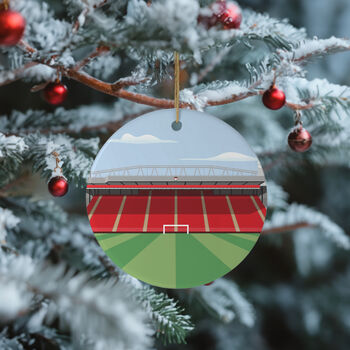 Any Football Stadium Illustrated Christmas Decoration, 3 of 5