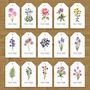 Flower Place Card Luggage Tags, thumbnail 7 of 12