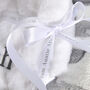 Personalised Grey Ellie Blanket And Teddy Comforter Set, thumbnail 9 of 12