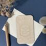 Personalised Wooden Father's Day Crest And Crown Card, thumbnail 3 of 6