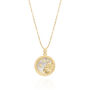 Asta Zodiac Necklace Mother Of Pearl 18 K Gold Plated, thumbnail 3 of 12
