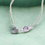 Dainty Heart Bracelet With Birthstone, thumbnail 4 of 8