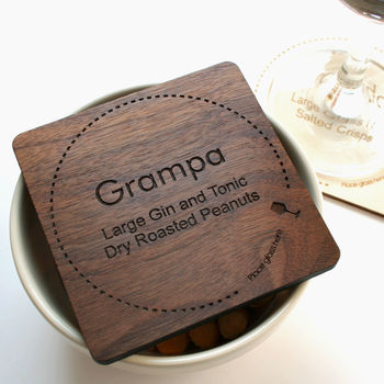 Personalised Wooden Drinks Coaster, 2 of 4