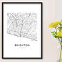 Custom Location Map Print, Personalised City, Town Map, Any Location, thumbnail 3 of 10
