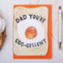 Funny Father's Day Card For Dad With Egg On Toast Design, thumbnail 3 of 4