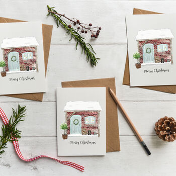 Christmas Cottage Card Pack, 2 of 3