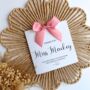 Thank You Teacher Luxury Bow Card, Handmade Bow, Colour Choices, thumbnail 2 of 4