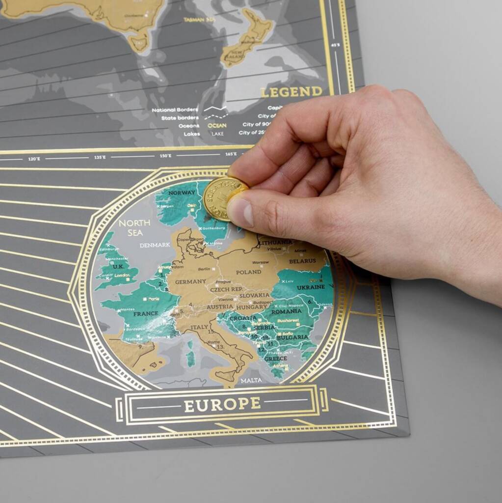 Luckies Scratch Map X Edition By Luckies