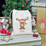 Personalised Rudolph Christmas Gift Bag, thumbnail 2 of 4