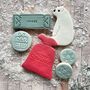 Personalised Christmas Bear Iced Biscuit Box, thumbnail 1 of 3