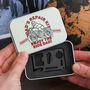 Personalised Motorbike Travel Credit Card Tool Tin Gift For Dad, thumbnail 1 of 3