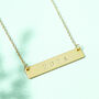 Personalised Year Loved You Since Gold Bar Valentines Necklace, thumbnail 2 of 7