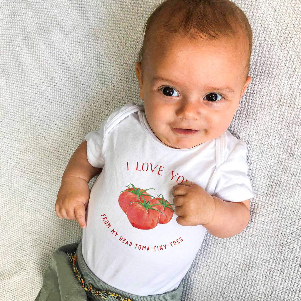 Baby's First Valentine Toma Toes Baby Grow