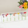 Personalised Flower Name Children Or Grandchildren Acrylic Block, thumbnail 1 of 7