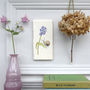 Forget Me Not And Snail Ceramic Wall Art Tile, thumbnail 1 of 5