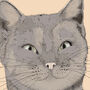 Cats Whiskers Greetings Card, thumbnail 3 of 3