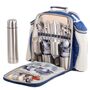 Deluxe Four Person Picnic And Flask Set Navy Blue, thumbnail 2 of 3