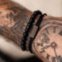 Men's Adjustable Black Braided Leather Bracelet, thumbnail 11 of 12